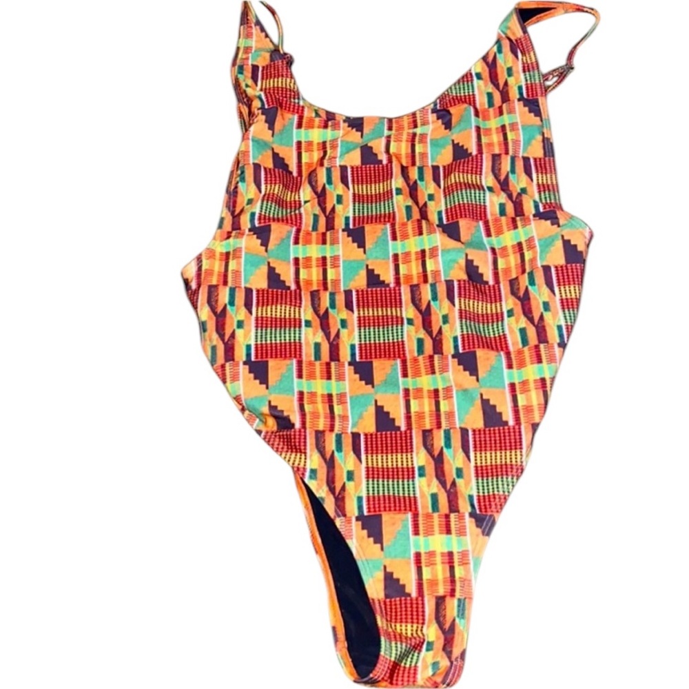 Ashanti Swimwear Geometric One Piece Swimsuit Size L